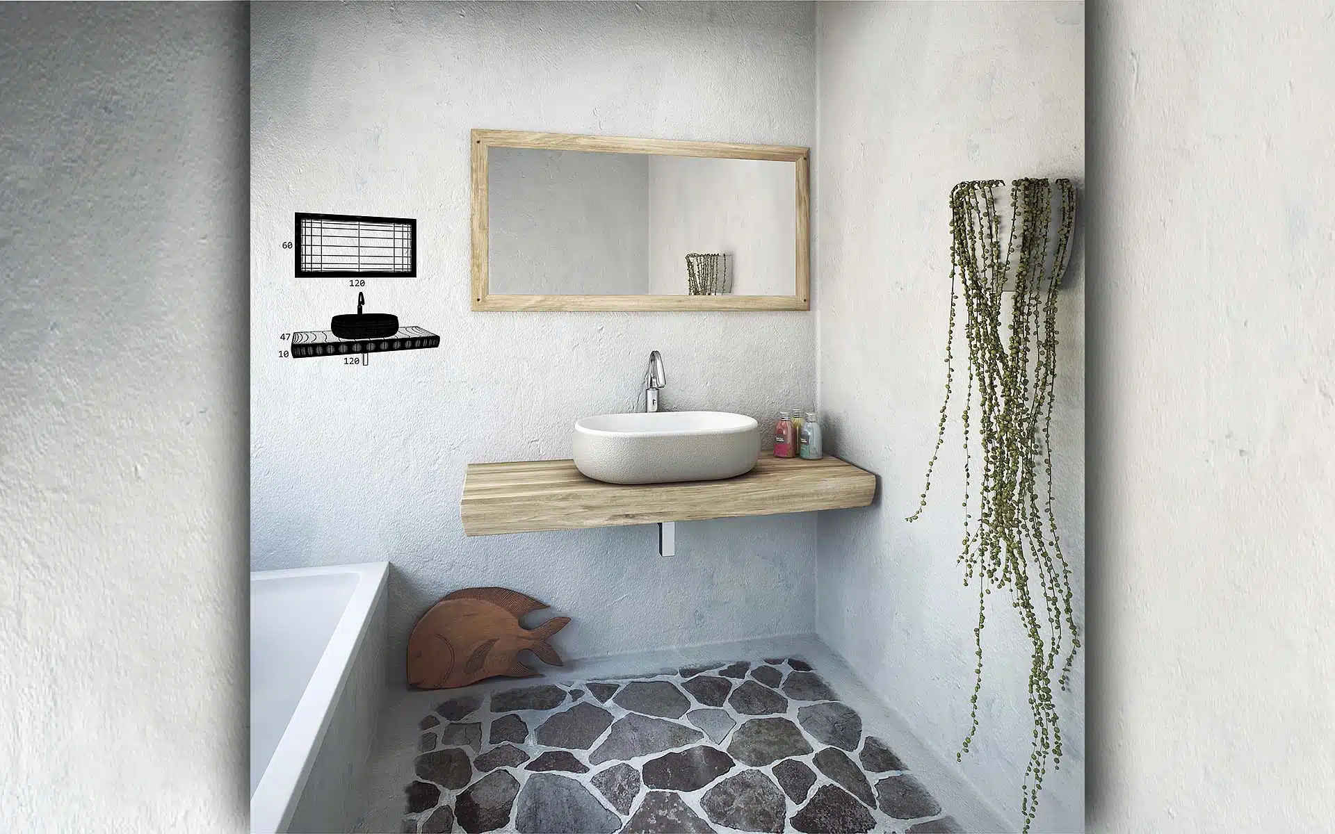 Natural Bathroom Furniture 004