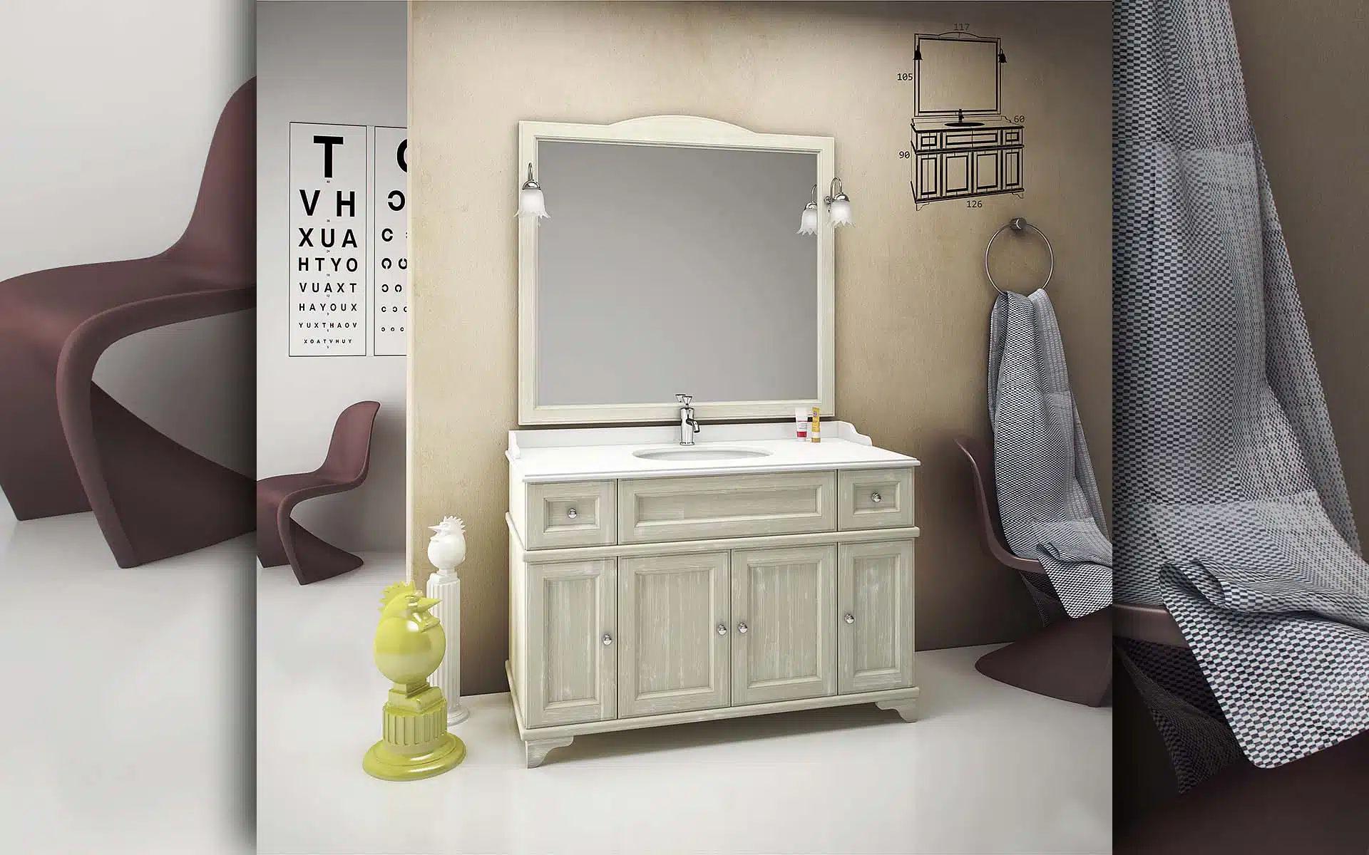 Rustic Bathroom Furniture 001
