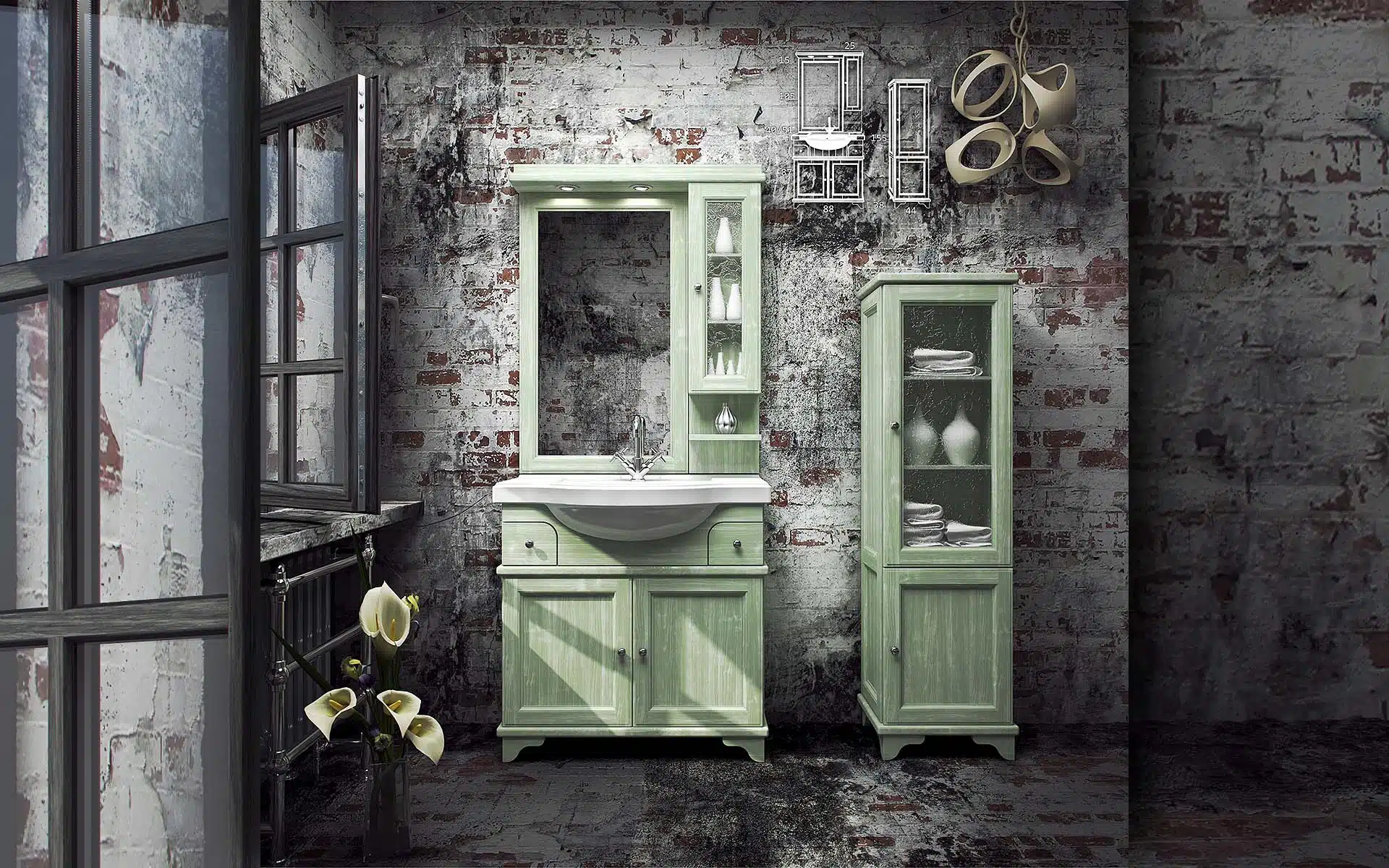 Rustic Bathroom Furniture 002
