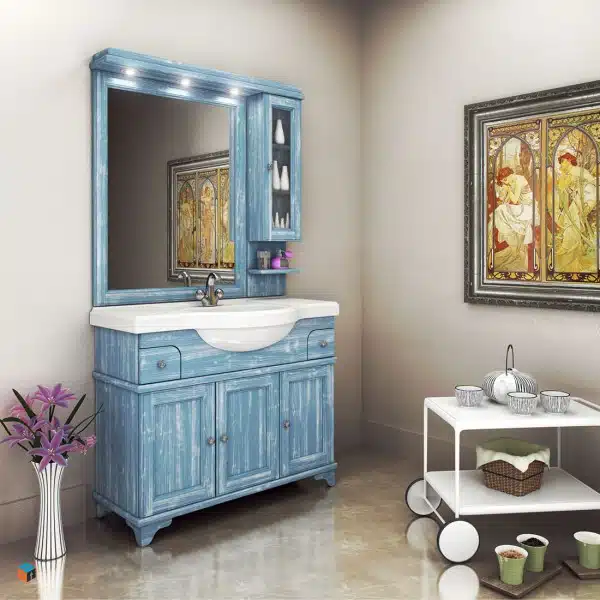 vintage έπιπλο μπάνιου