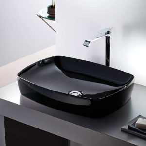 μαύρος επικαθήμενος νιπτήρας srl black