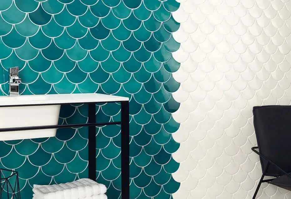 μπλε mermaid tiles πλακακια