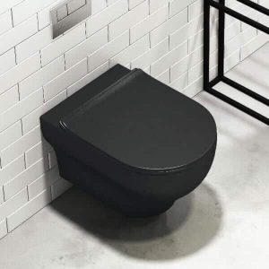 Μαύρη λεκάνη Clear Black Matt