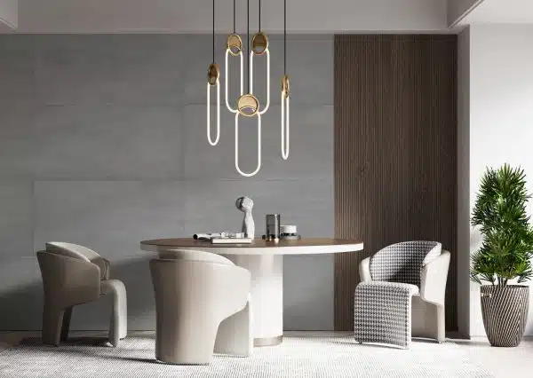 Interior Dining Room Wall Mockup
