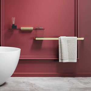 αξεσουάρ μπάνιου geesa shift brushed gold