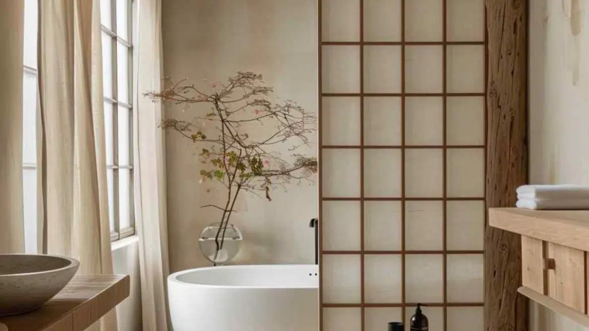 japandi στιλ μπάνιο