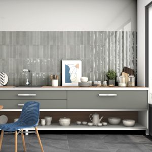 3d rendering modern white Kitchen interior. front view